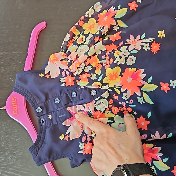 VGC Exquisite 6-9mths John Rocha floral summer dress 3 layer fully lined wedding - Picture 15 of 16